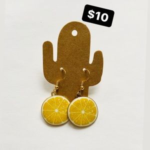 lemon earrings